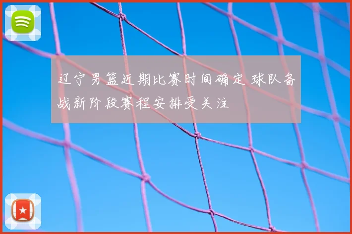 辽宁男篮近期比赛时间确定 球队备战新阶段赛程安排受关注