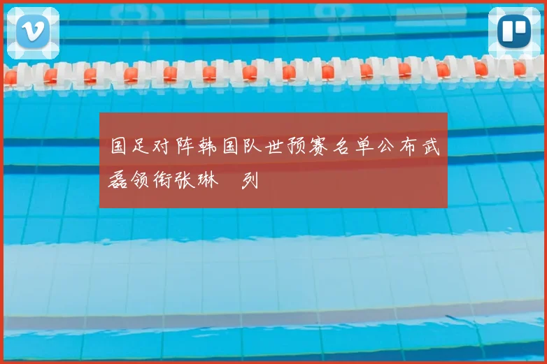国足对阵韩国队世预赛名单公布武磊领衔张琳芃列